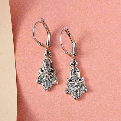 Narsipatnam Alexandrite Lever Back Earrings in Sterling Silver 0.85 ctw