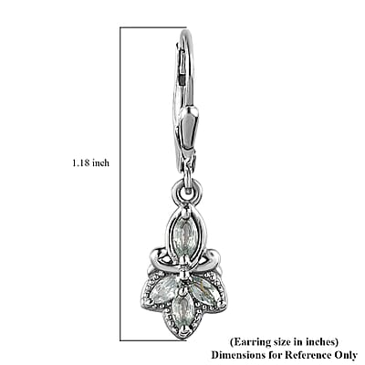 Narsipatnam Alexandrite Lever Back Earrings in Sterling Silver 0.85 ctw