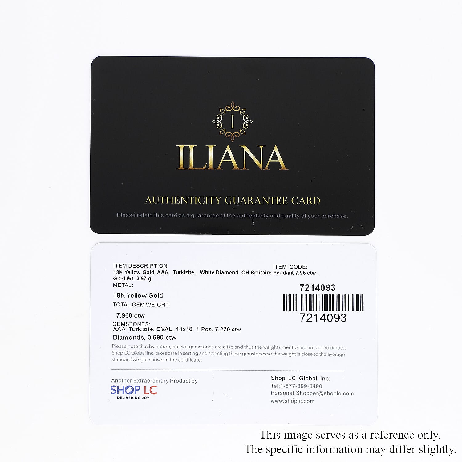 Iliana 18K Yellow Gold AAA Turkizite and G-H SI Diamond Double Halo Pendant 4 Grams 7.90 ctw
