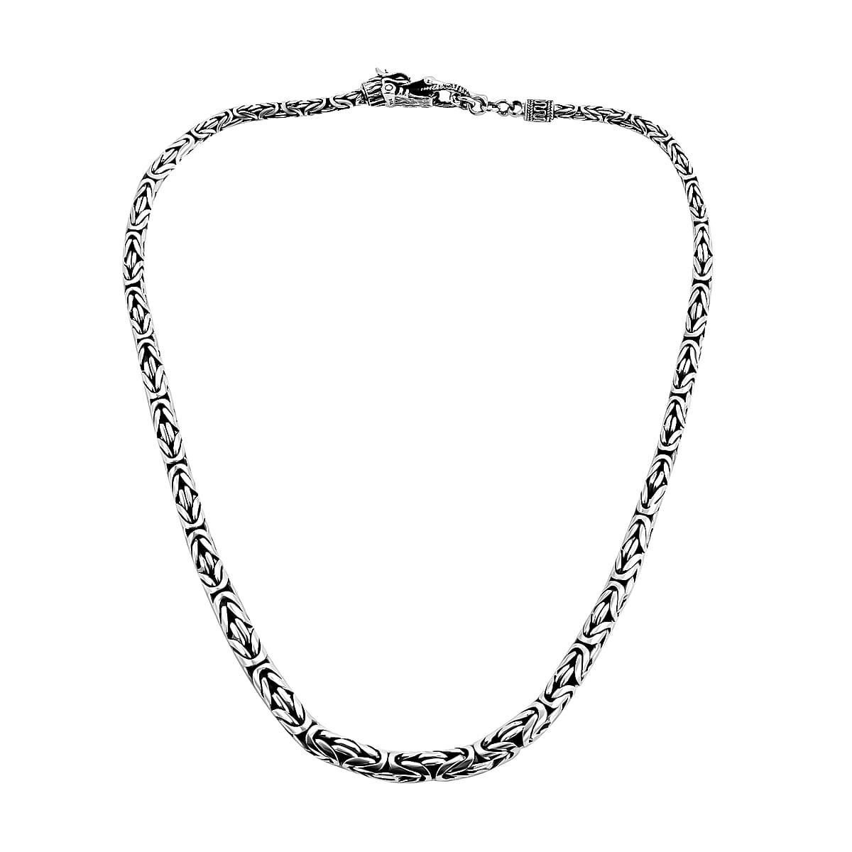 Bali Legacy Sterling Silver Borobudur Necklace, Silver Dainty Necklaces For Women (20 Inches) image number 3