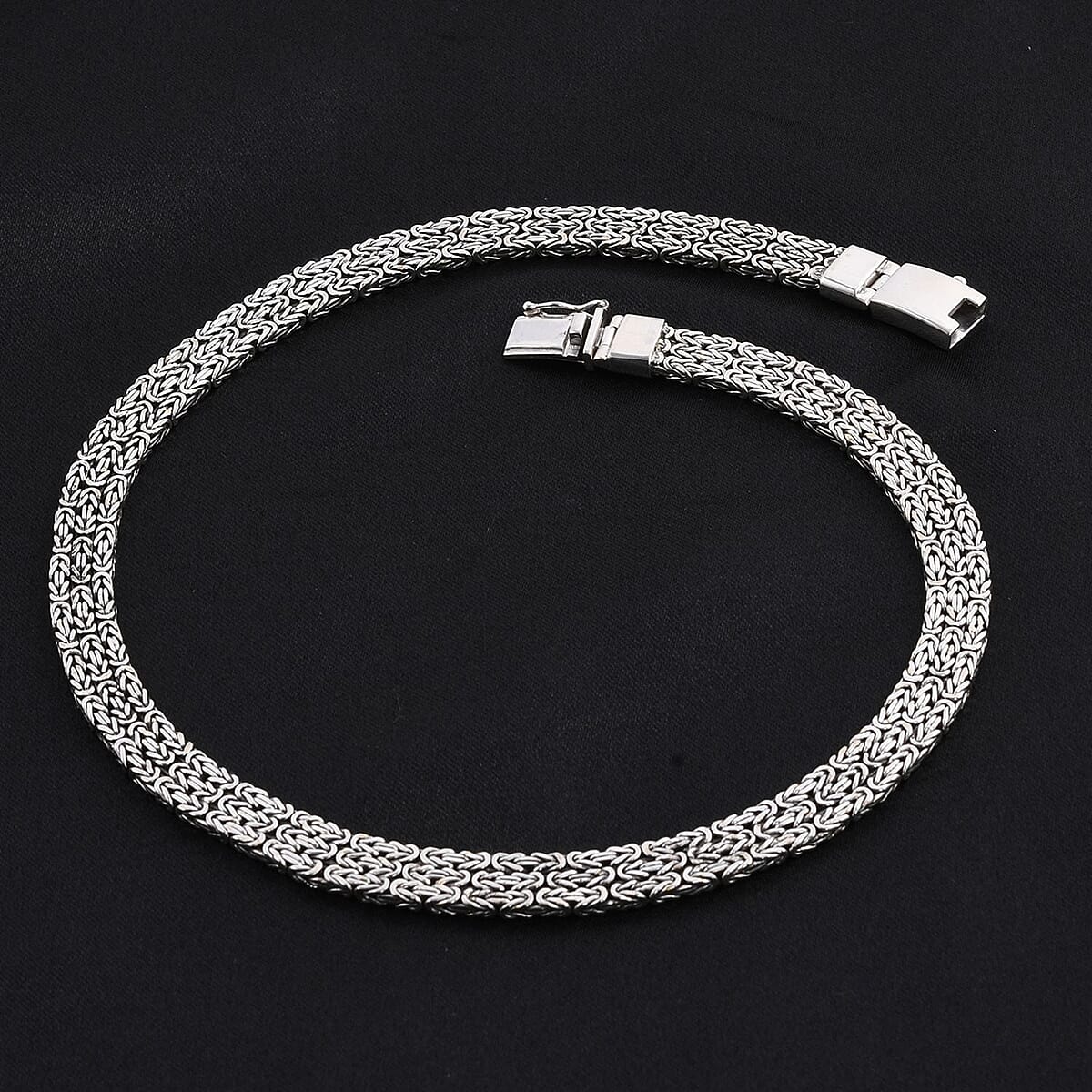 Bali Legacy Sterling Silver Borobudur Necklace 18 Inches 93 Grams image number 1