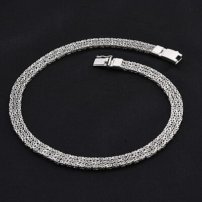 Bali Legacy Sterling Silver Borobudur Necklace 18 Inches 93 Grams