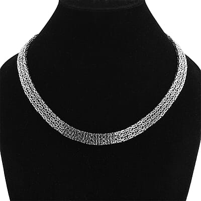 Bali Legacy Sterling Silver Borobudur Necklace 18 Inches 93 Grams