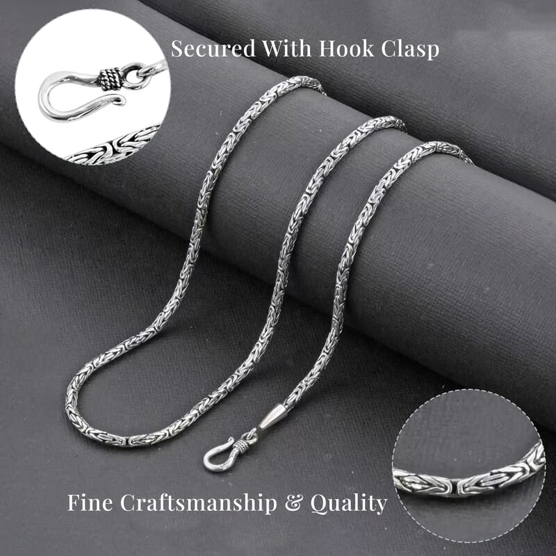 Bali Legacy Borobudur Necklace in Sterling Silver 25.50 Grams 24 Inches
