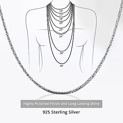 Bali Legacy Borobudur Necklace in Sterling Silver 25.50 Grams 24 Inches