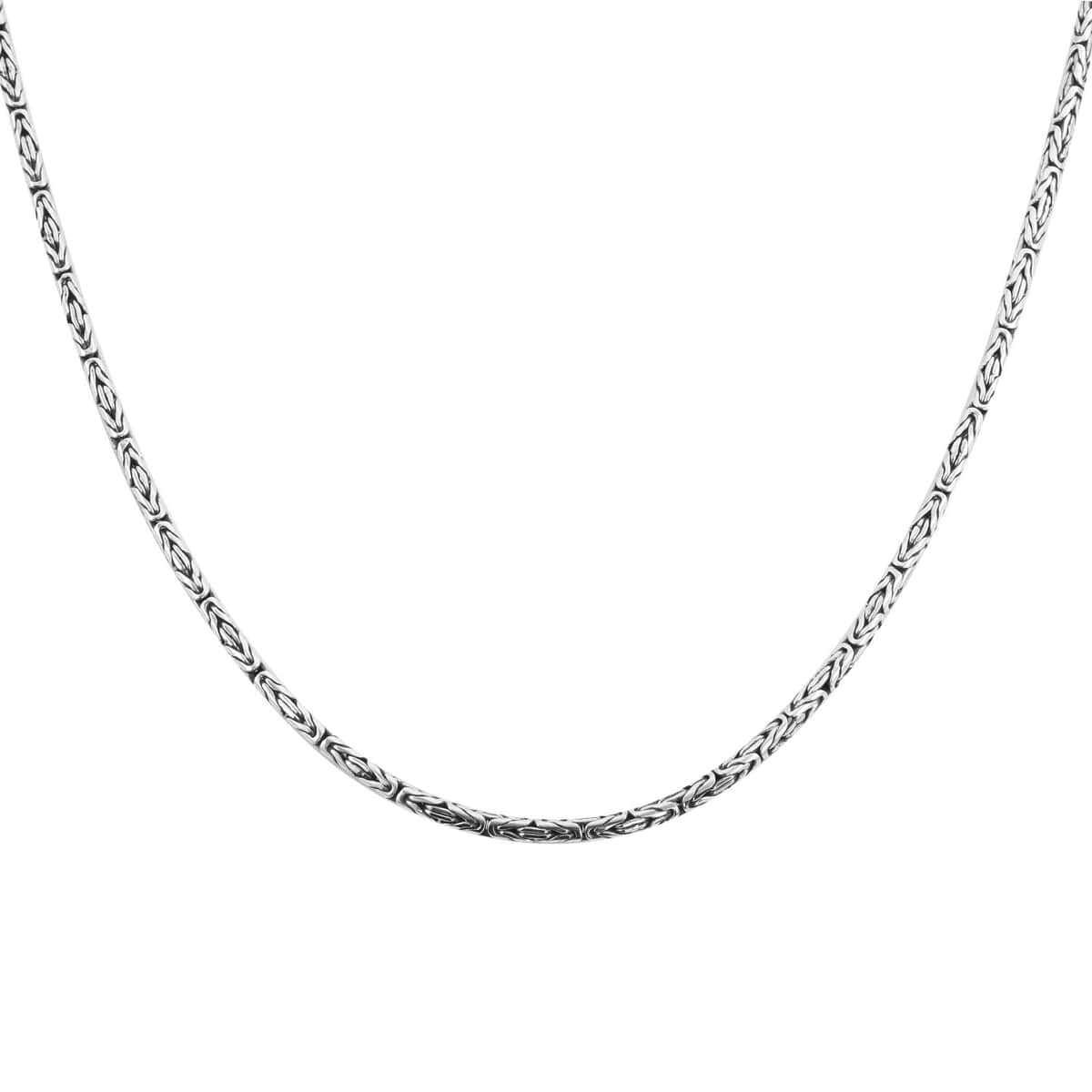 Bali Legacy Borobudur Chain , Sterling Silver Chain Necklace , Silver Necklace , 24 Inch Chain Necklace 26.65 Grams image number 5