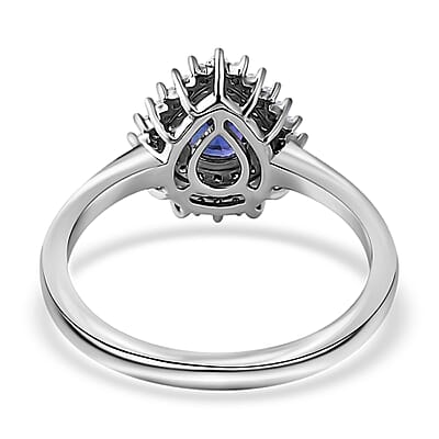 Iliana AAAA Tanzanian Color Change Sapphire and G-H SI Diamond 1.00 ctw Double Halo Ring in 18K White Gold (Size 7.0)