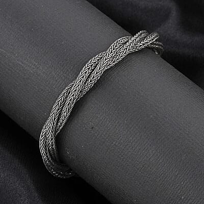 Bali Legacy Sterling Silver Tulang Naga Twisted Rope Bracelet (7.50 In) 29 Grams
