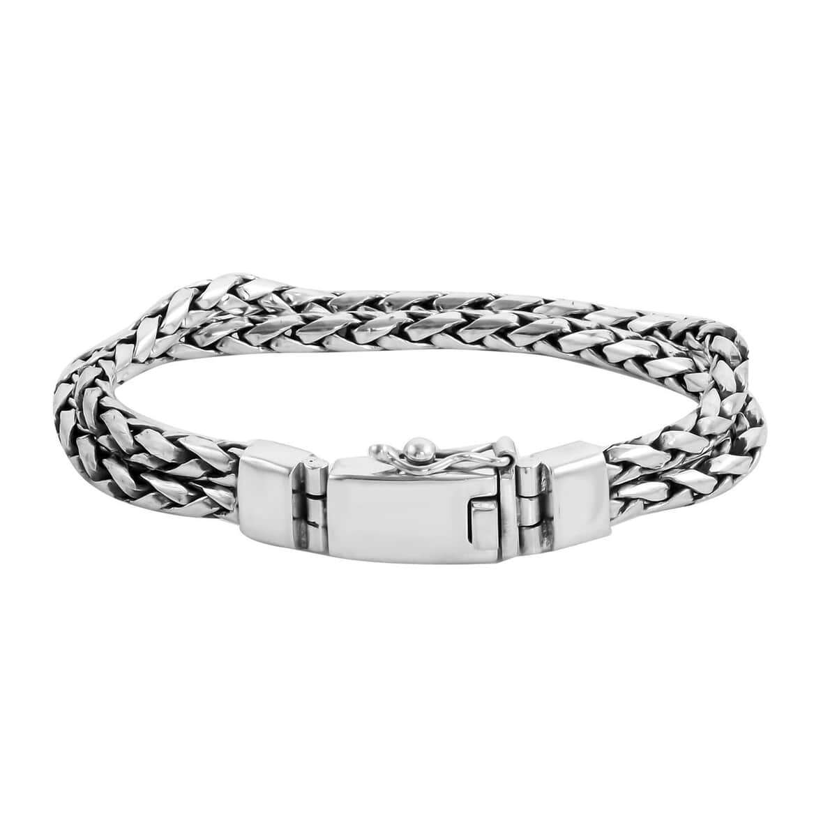 Doorbuster BALI LEGACY Sterling Silver Padian Round Bracelet (7.00 In) 52.20 Grams image number 2