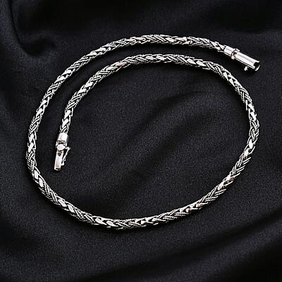 Bali Legacy Sterling Silver Padian Necklace 20 Inches 53.45 Grams