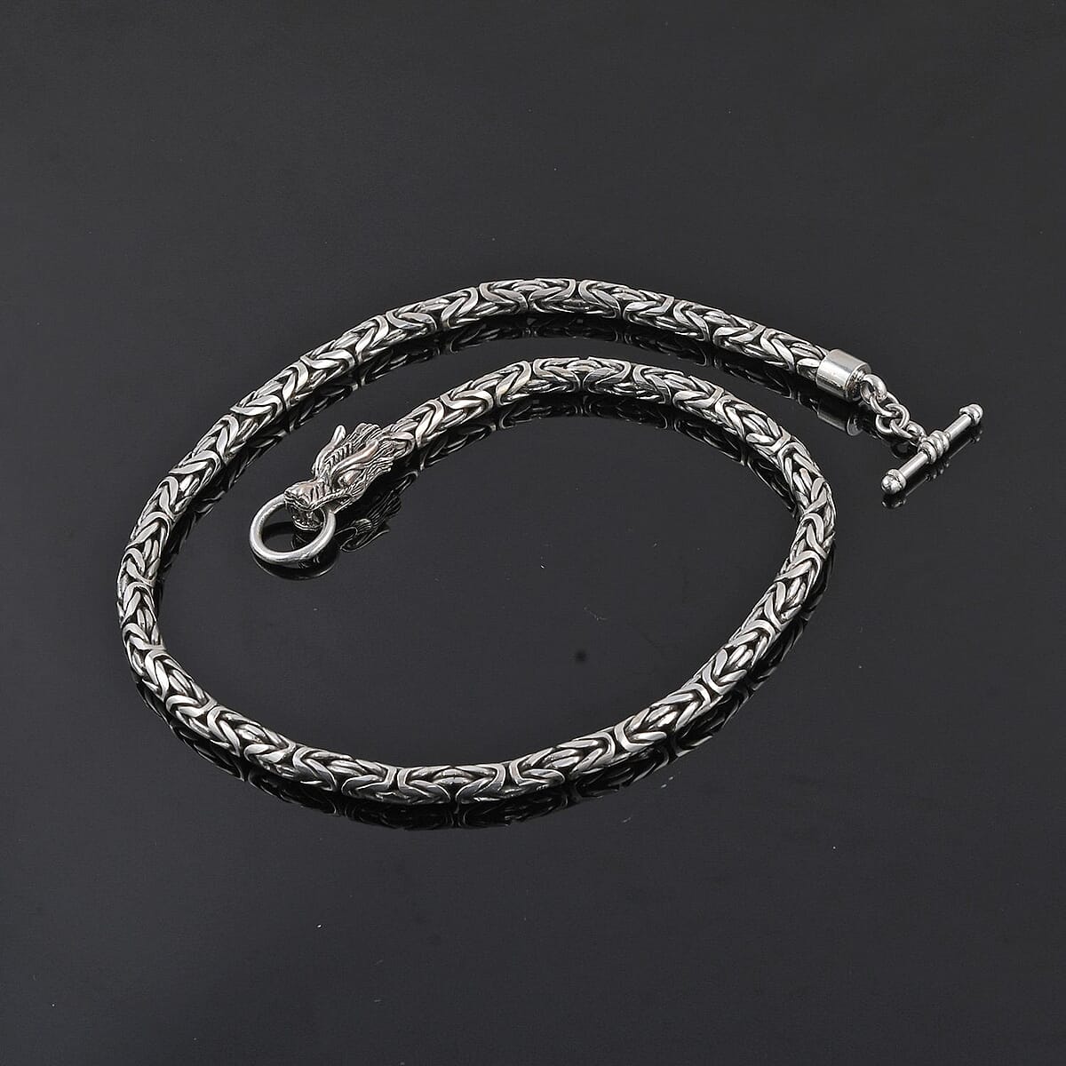 Bali Legacy Sterling Silver Borobudur Necklace 20 Inches 100 Grams image number 1