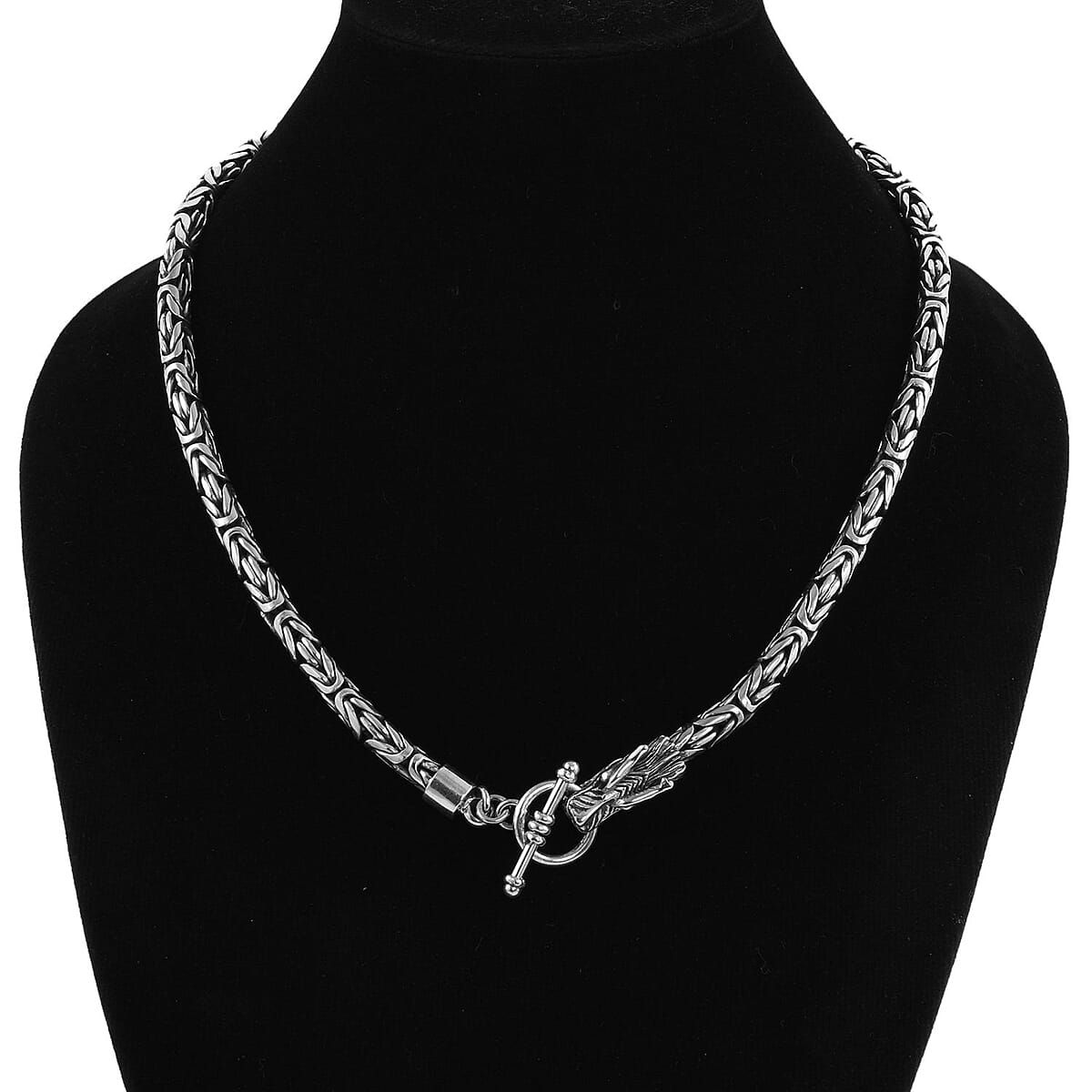 Bali Legacy Sterling Silver Borobudur Necklace 20 Inches 100 Grams image number 2