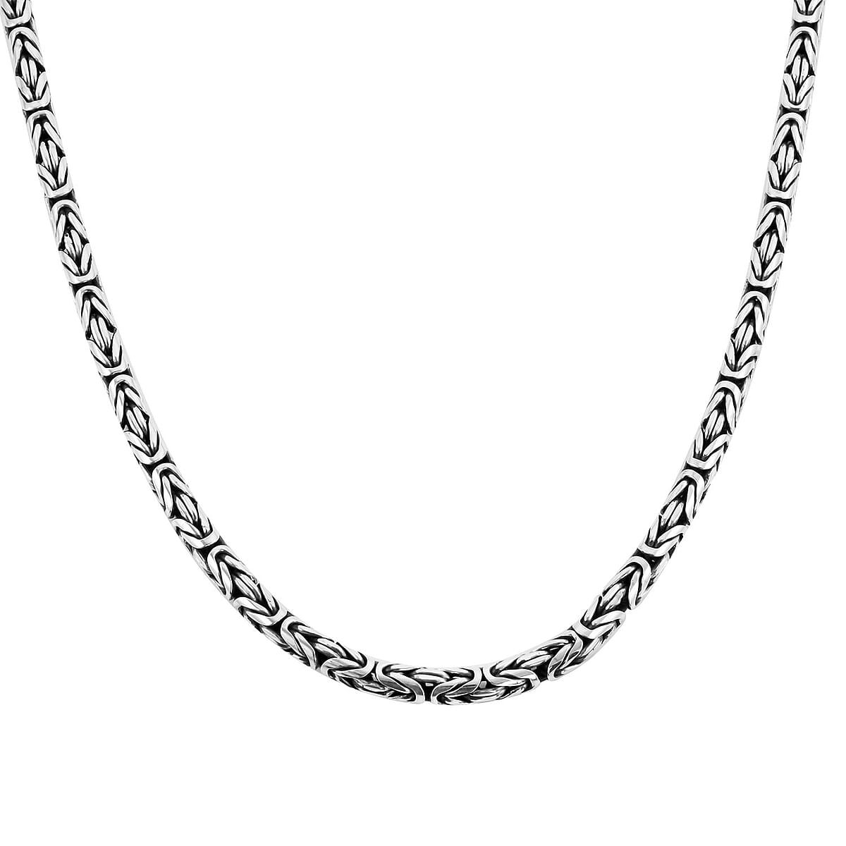 Bali Legacy Sterling Silver Borobudur Necklace 20 Inches 100 Grams image number 3