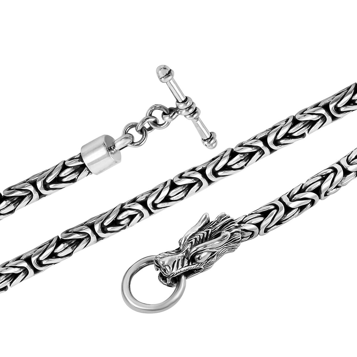 Bali Legacy Sterling Silver Borobudur Necklace 20 Inches 100 Grams image number 4