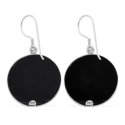 Bali Legacy Abalone Shell Floral Earrings in Sterling Silver