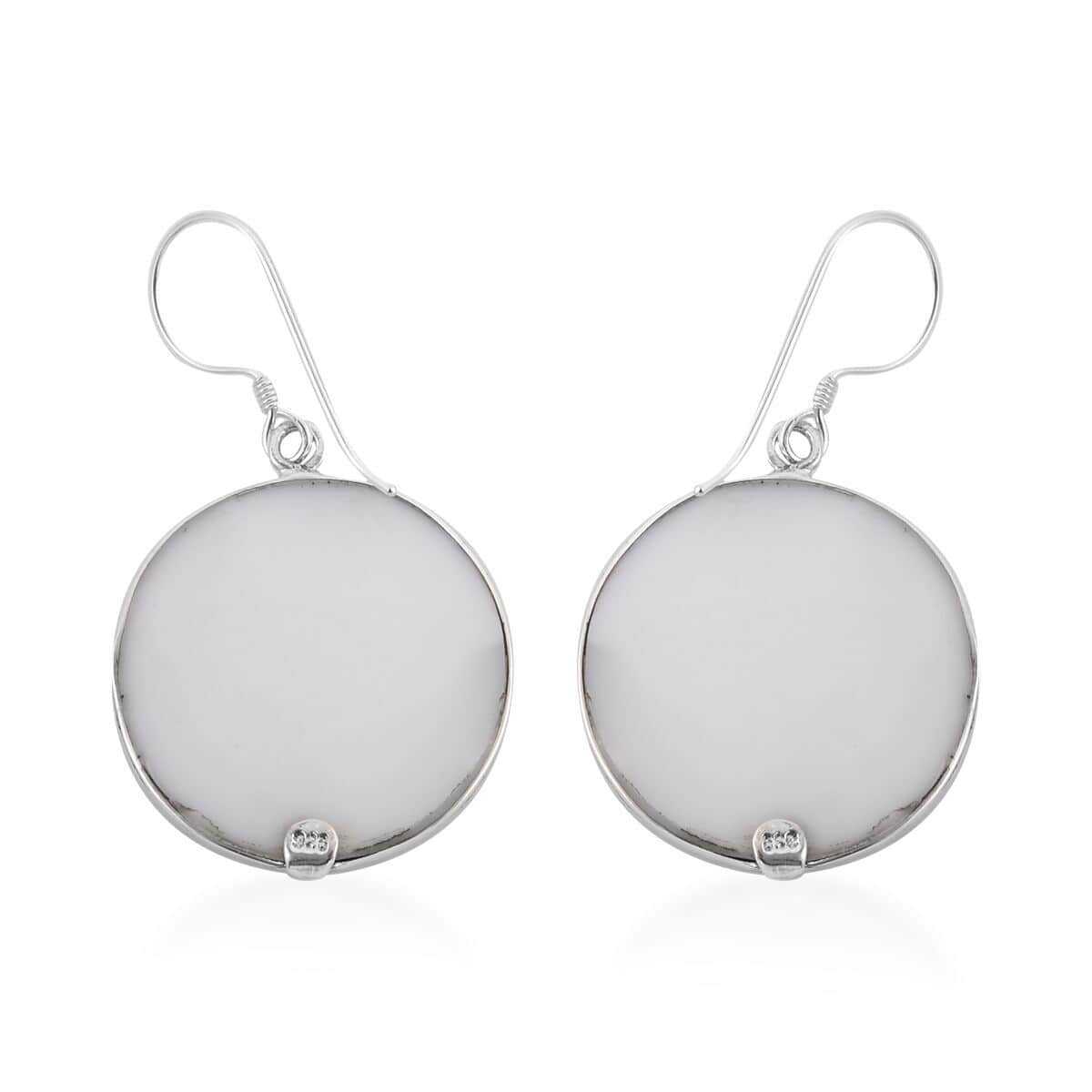 Bali Legacy Mother of Pearl Floral Earrings in Sterling Silver image number 3