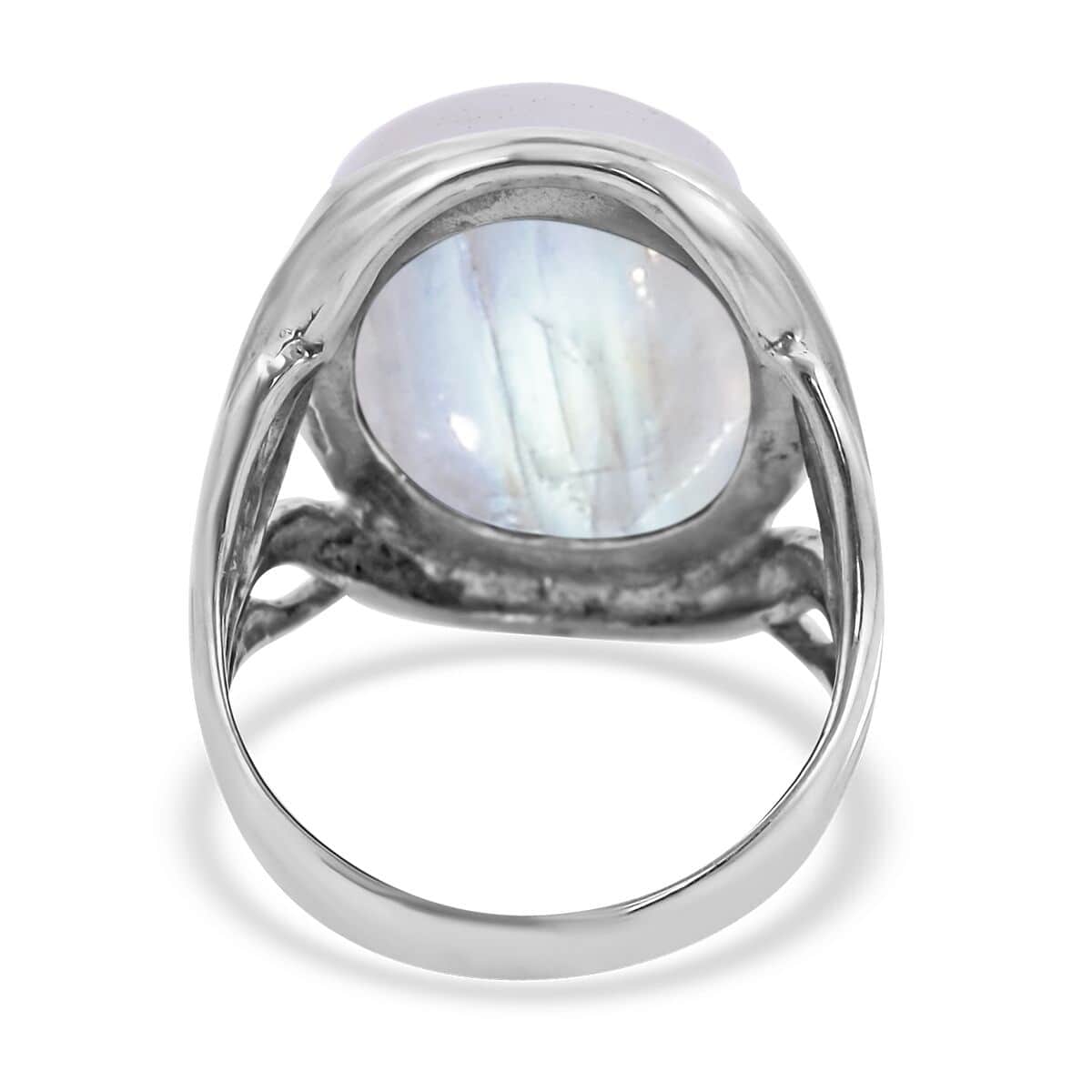 Doorbuster BALI LEGACY Kuisa Rainbow Moonstone Ring in Sterling Silver 7.5 Grams 25.00 ctw image number 4