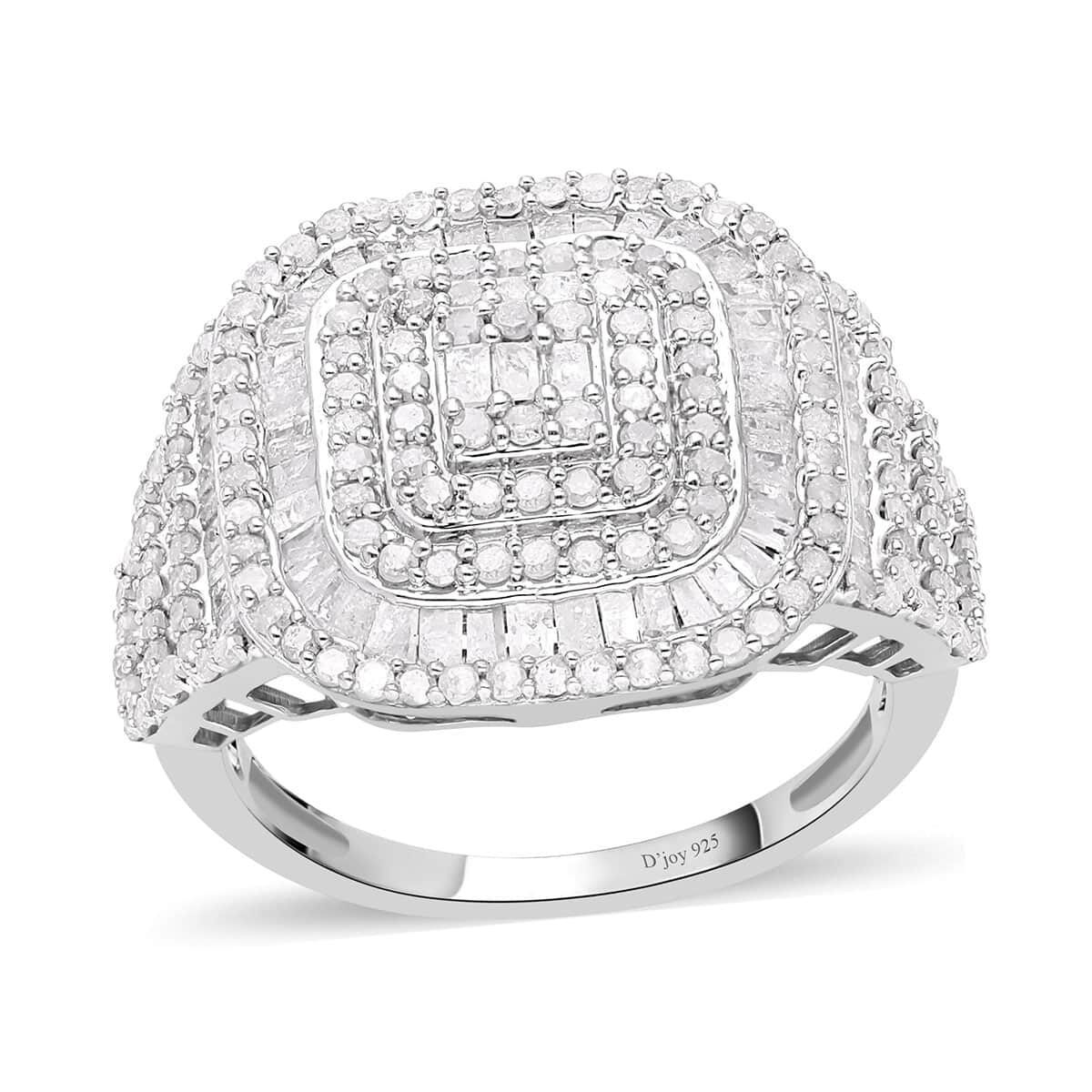 Doorbuster Diamond Cocktail Ring in Platinum Over Sterling Silver 2.00 ctw image number 0