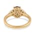 Premium Jenipapo Andalusite and White Zircon Ring in Vermeil Yellow Gold Over Sterling Silver (Size 7.0) 1.60 ctw image number 4