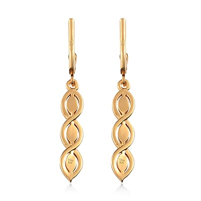 Narsipatnam Alexandrite Dangle Earrings in Vermeil Yellow Gold Over Sterling Silver 0.75 ctw