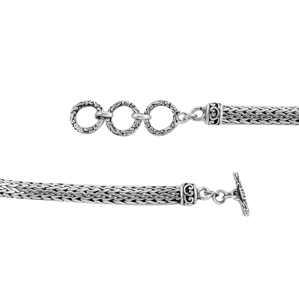 Doorbuster BALI LEGACY African Ruby Bracelet in Sterling Silver (7.50 In) (23.50 g) 6.00 ctw image number 3