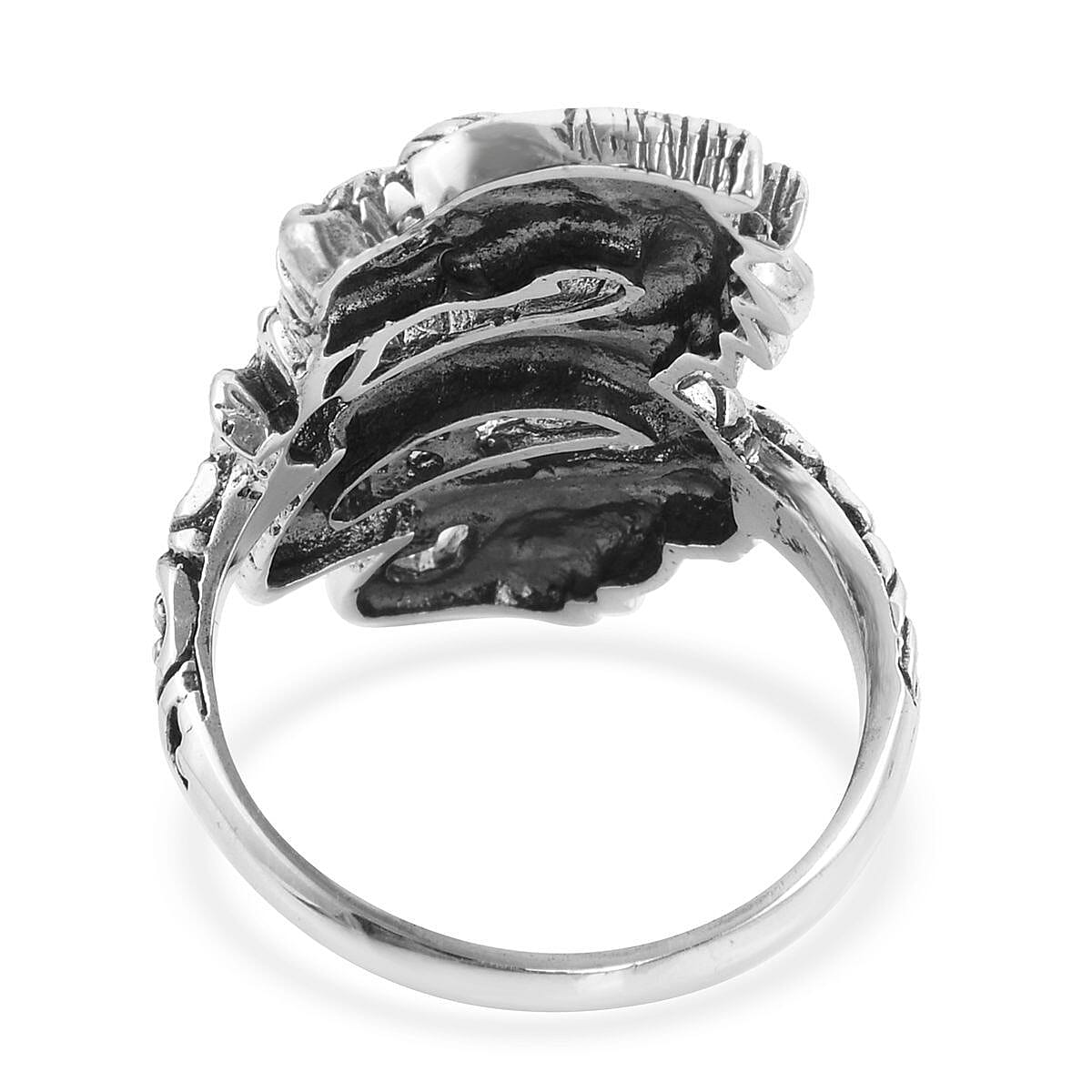 Bali Legacy Sterling Silver Dragon Ring (Size 8.0) 7.5 Grams image number 4