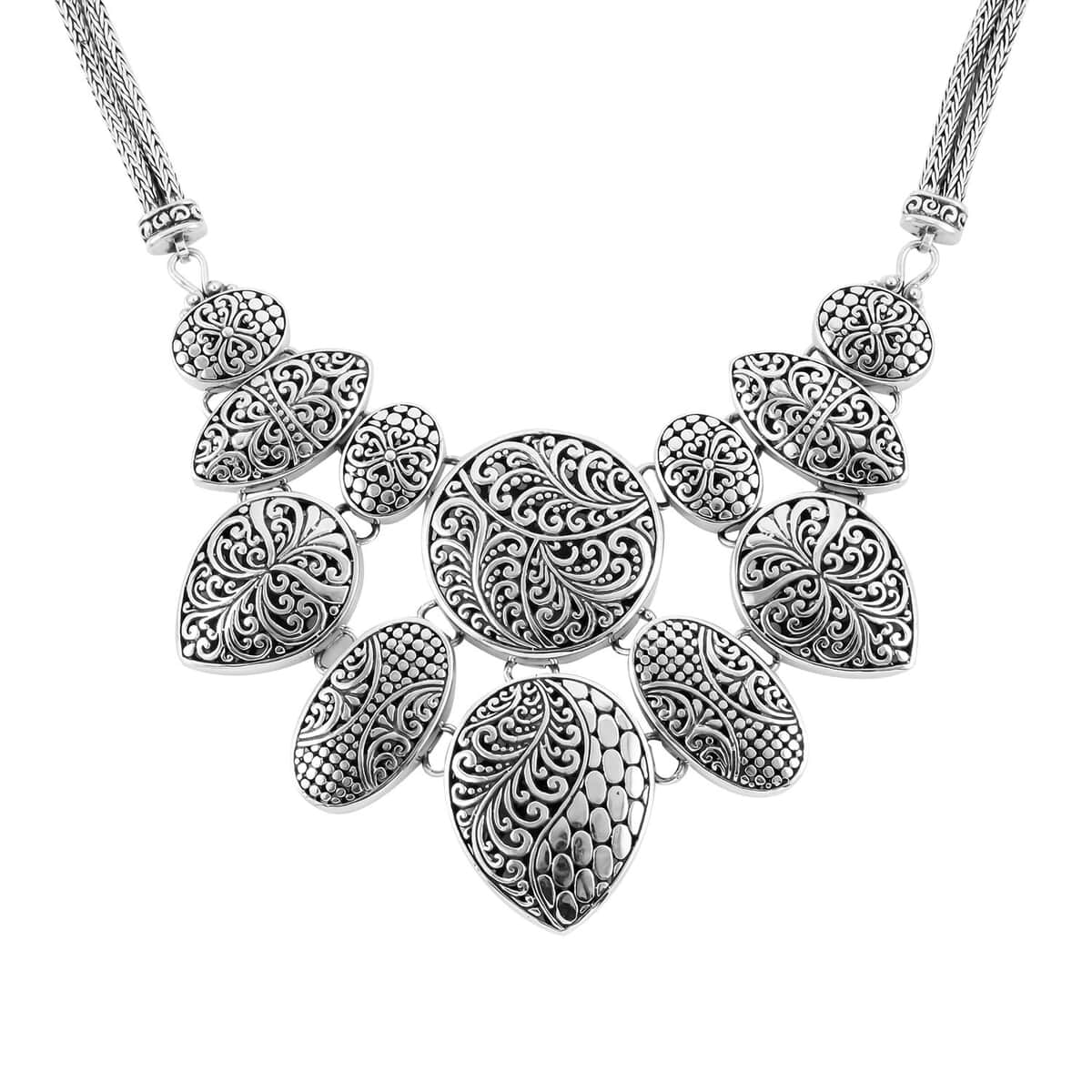 Bali Legacy Sterling Silver Necklace 20 Inches 77.60 Grams image number 2