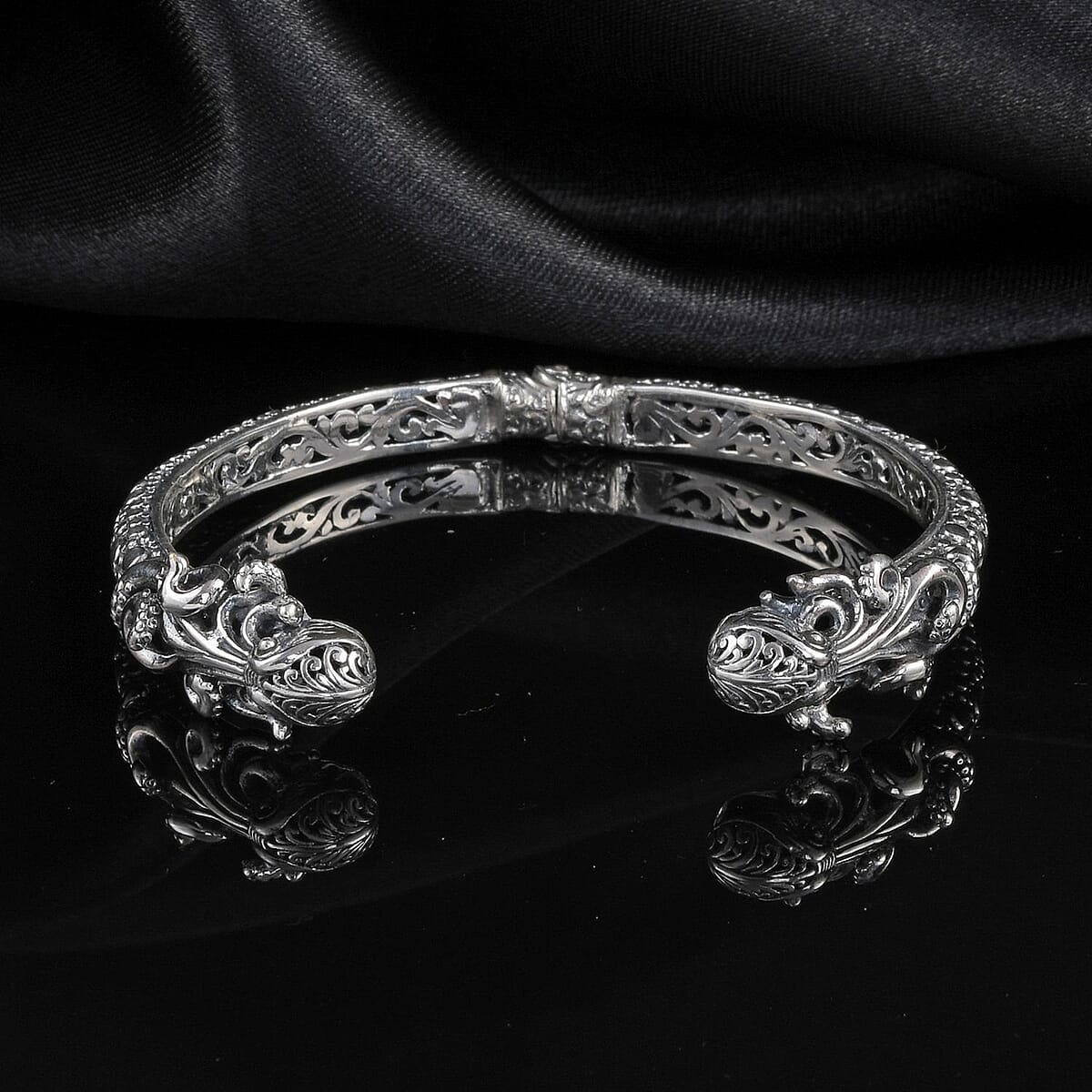 Bali Legacy Sterling Silver Octopus Cuff Bracelet (7.50 In) 23.50 Grams image number 1