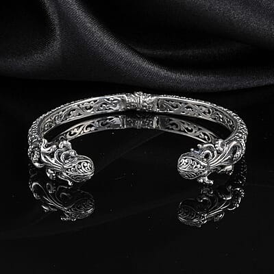 Bali Legacy Sterling Silver Octopus Cuff Bracelet (7.50 In) 23.50 Grams