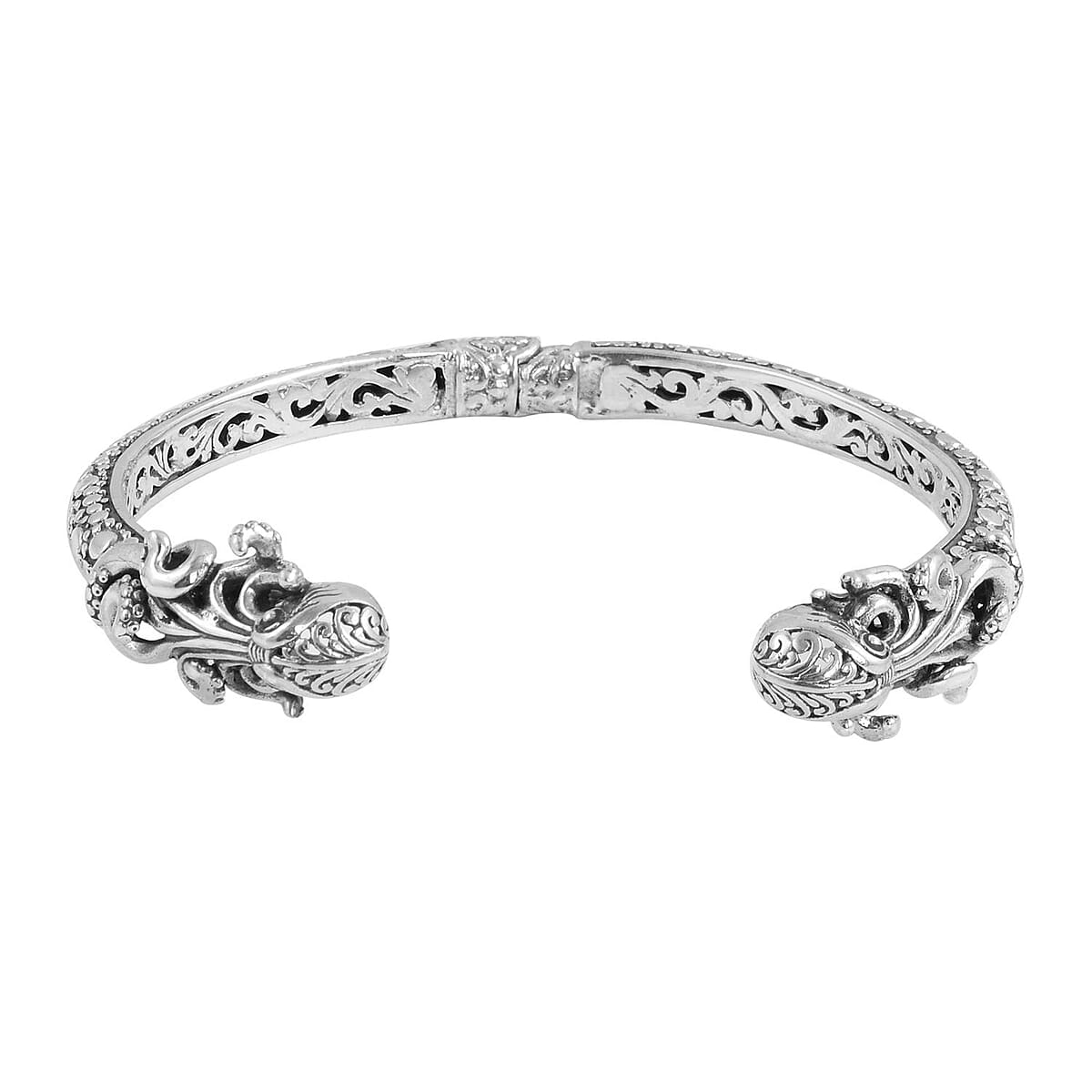 Bali Legacy Sterling Silver Octopus Cuff Bracelet (7.50 In) 23.50 Grams image number 3