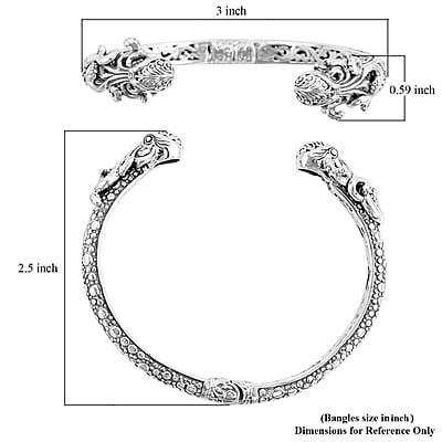 Bali Legacy Sterling Silver Octopus Cuff Bracelet (7.50 In) 23.50 Grams