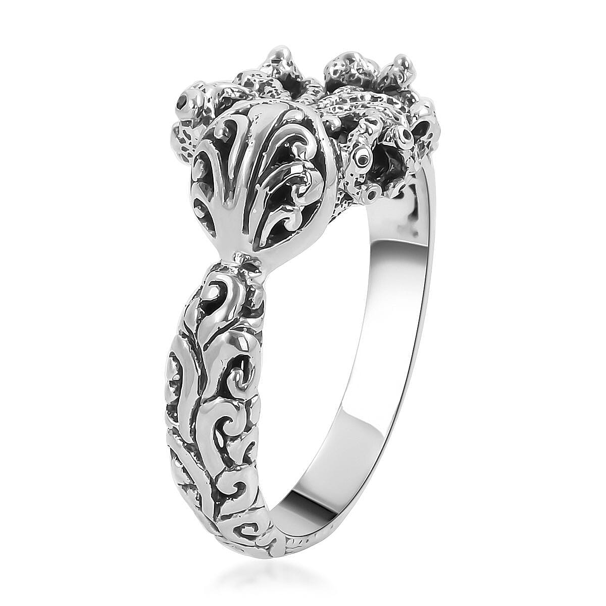 Bali Legacy Octopus Ring in Sterling Silver (Size 11.0) 4.80 Grams image number 3