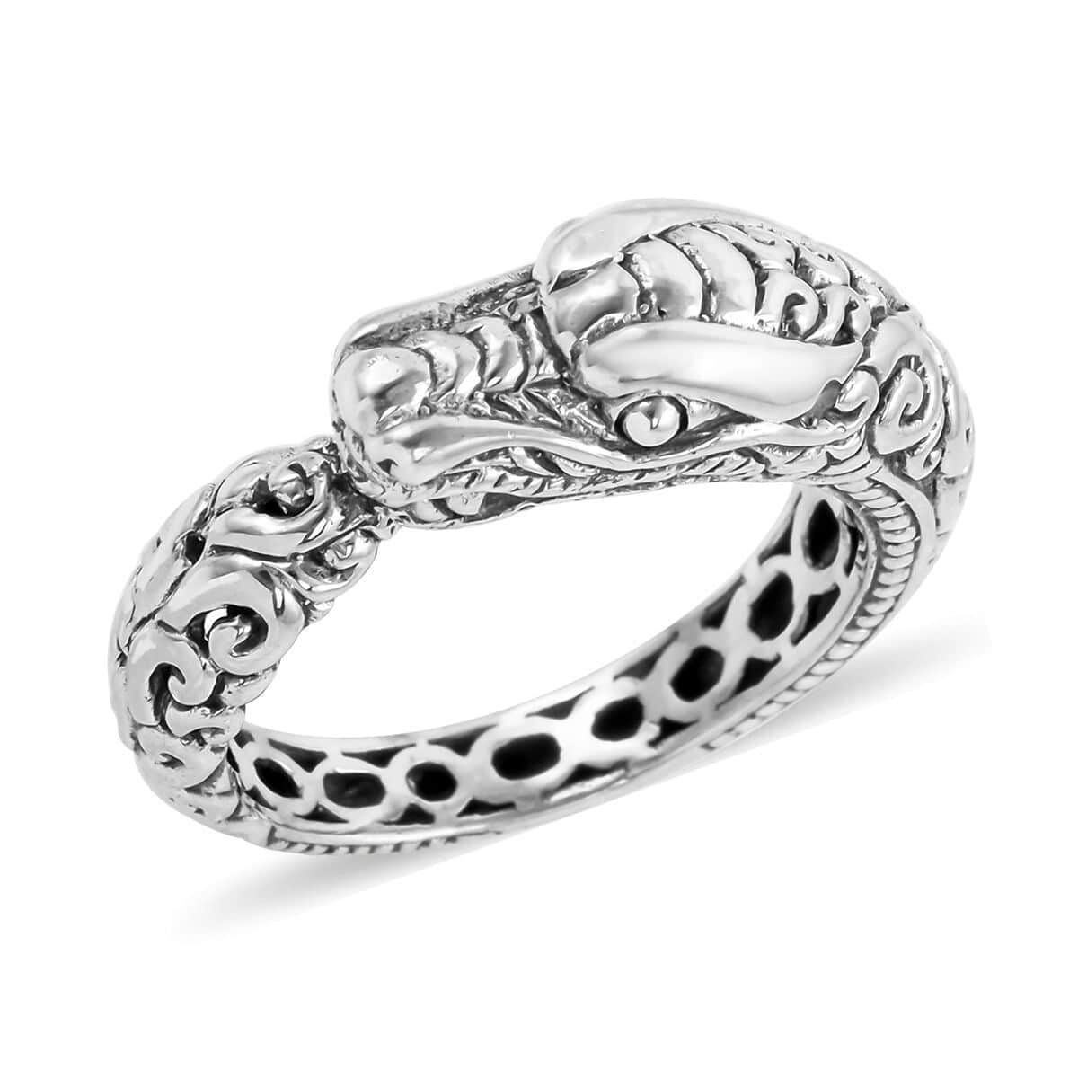 Doorbuster BALI LEGACY Sterling Silver Dragon Ring 10 Grams image number 0