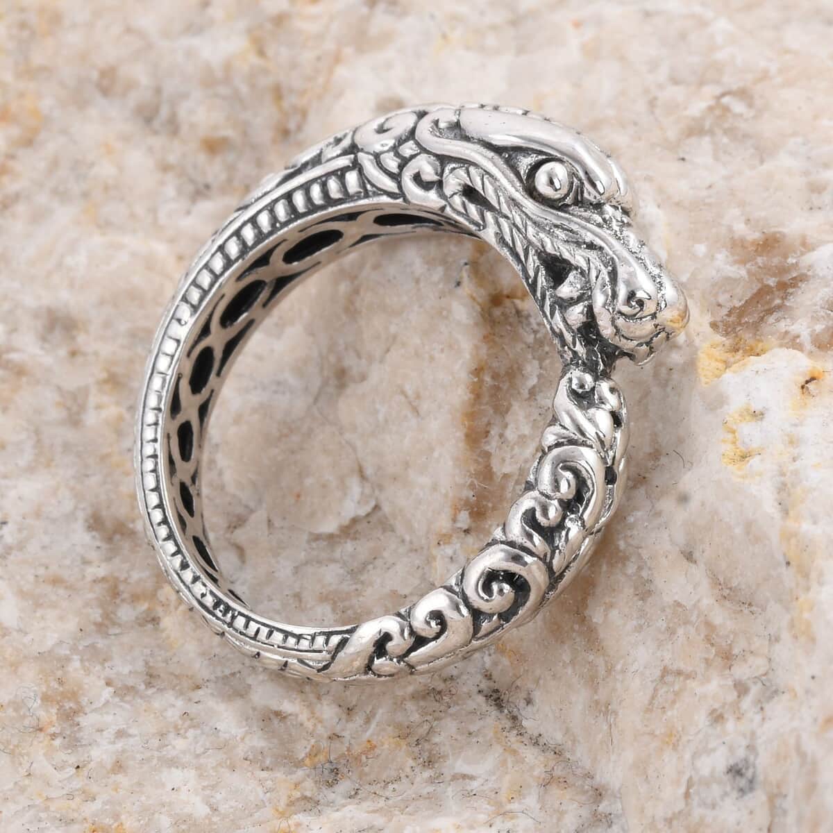 Doorbuster BALI LEGACY Sterling Silver Dragon Ring 10 Grams image number 1