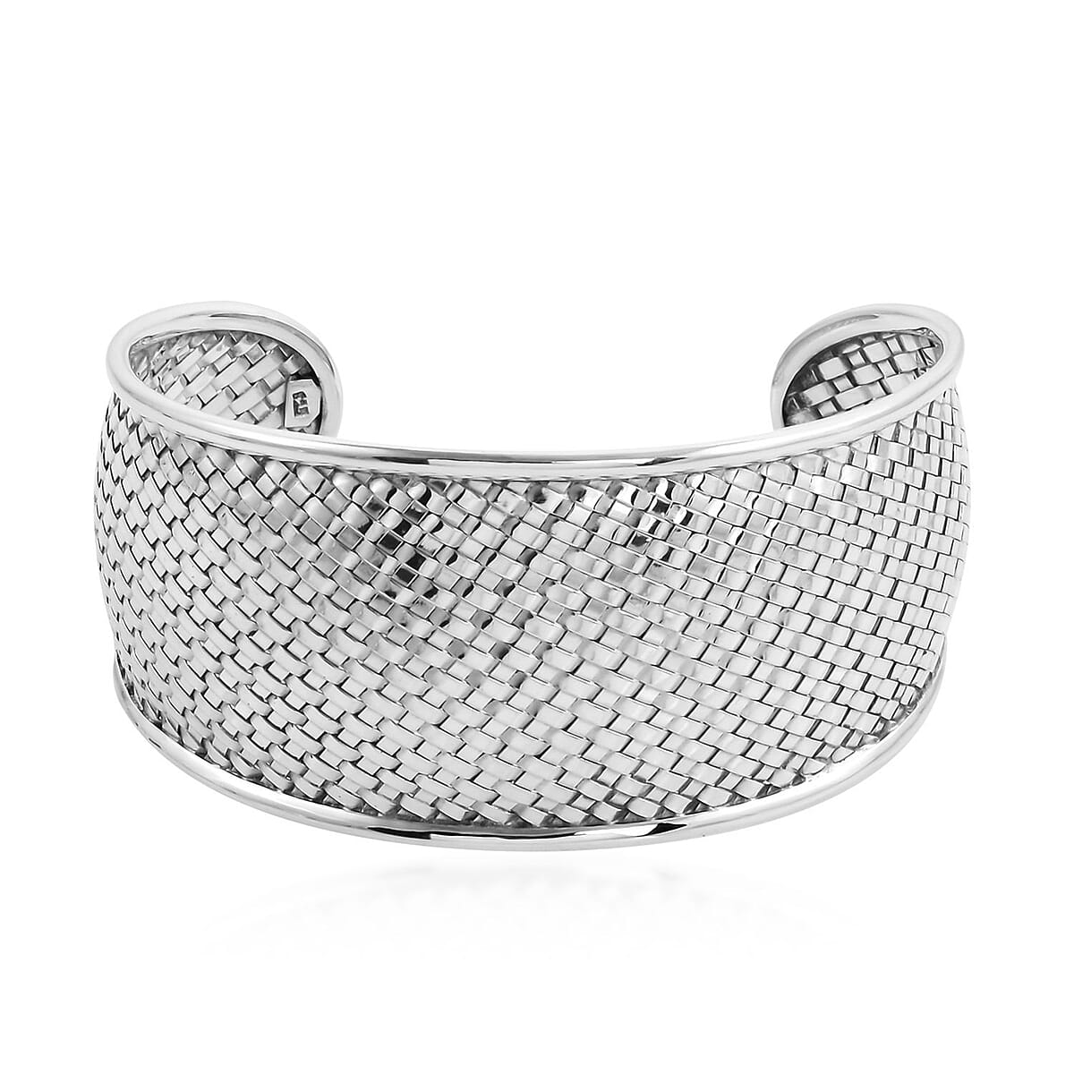Doorbuster BALI LEGACY Sterling Silver Cuff Bracelet (7.50 in) 38.10 Grams image number 3