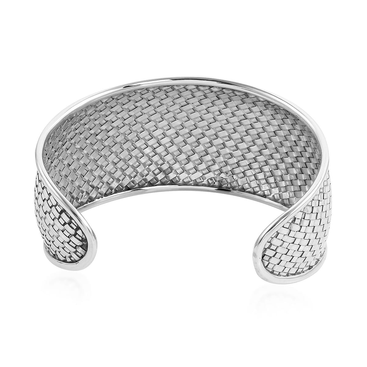 Doorbuster BALI LEGACY Sterling Silver Cuff Bracelet (7.50 in) 38.10 Grams image number 4