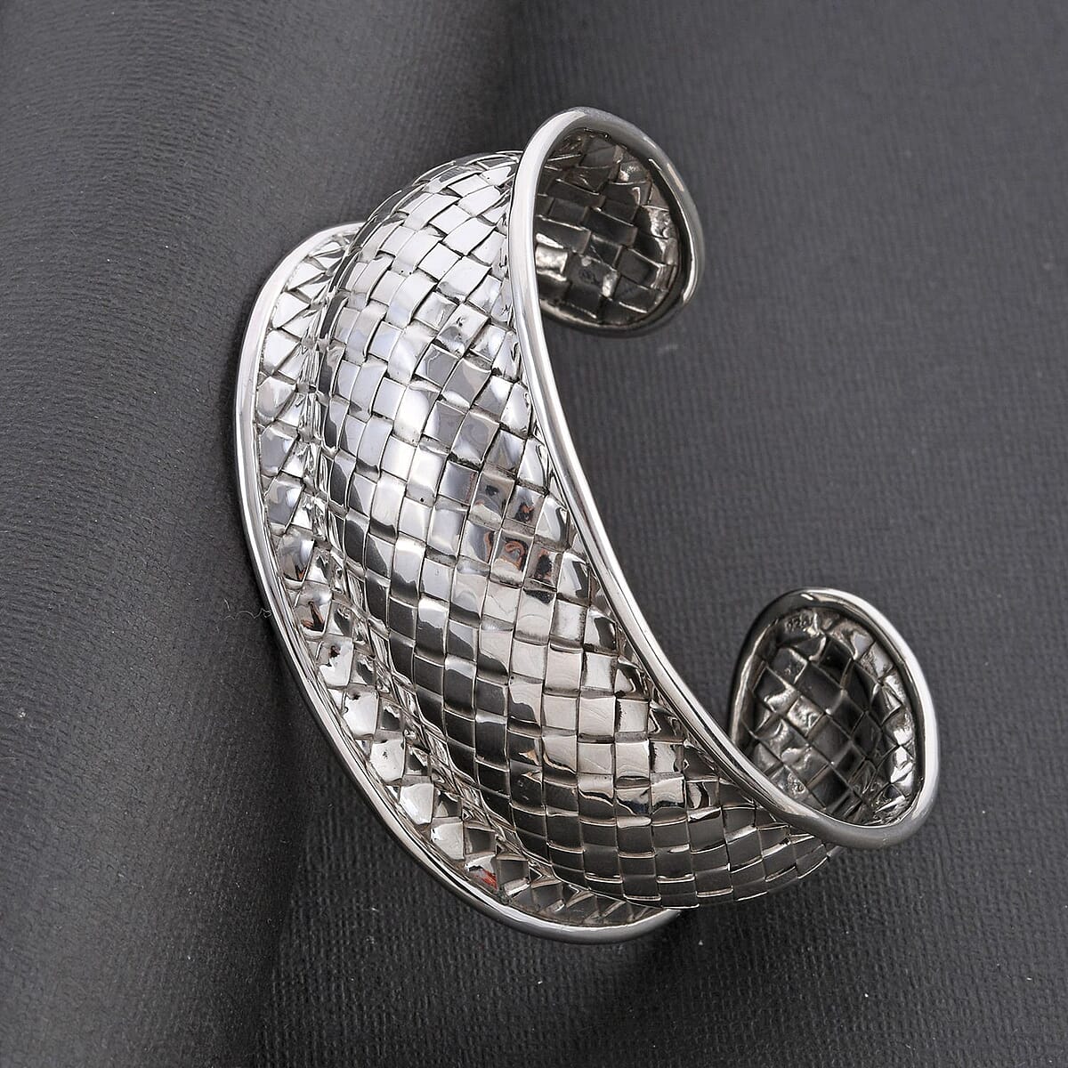 Bali Legacy Sterling Silver Braided Cuff Bracelet (7.50 in) 32.80 Grams image number 1