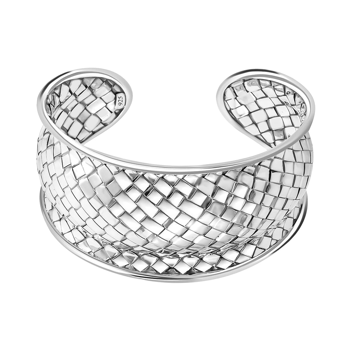Bali Legacy Sterling Silver Braided Cuff Bracelet (7.50 in) 32.80 Grams image number 3