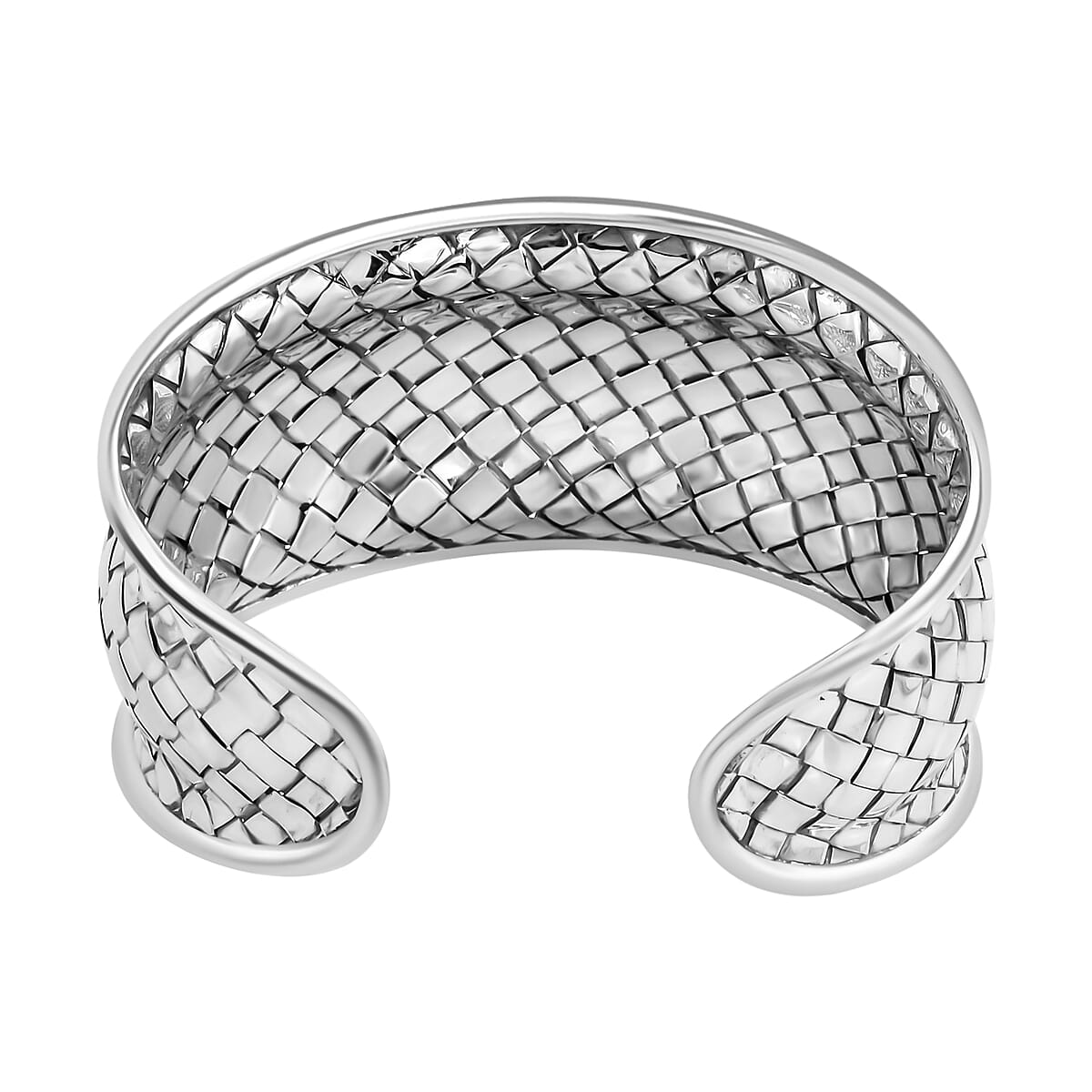 Bali Legacy Sterling Silver Braided Cuff Bracelet (7.50 in) 32.80 Grams image number 4