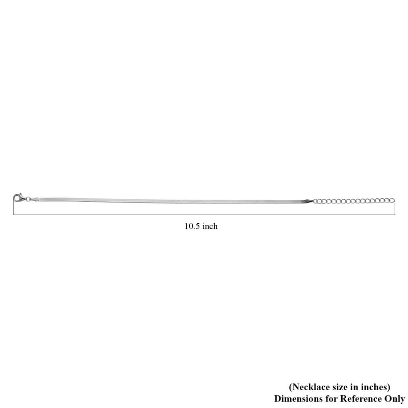 Rhodium Over Sterling Silver Flash Blade Bracelet with 10mm Lobster Lock (7.50-9.50In) 2.20 Grams