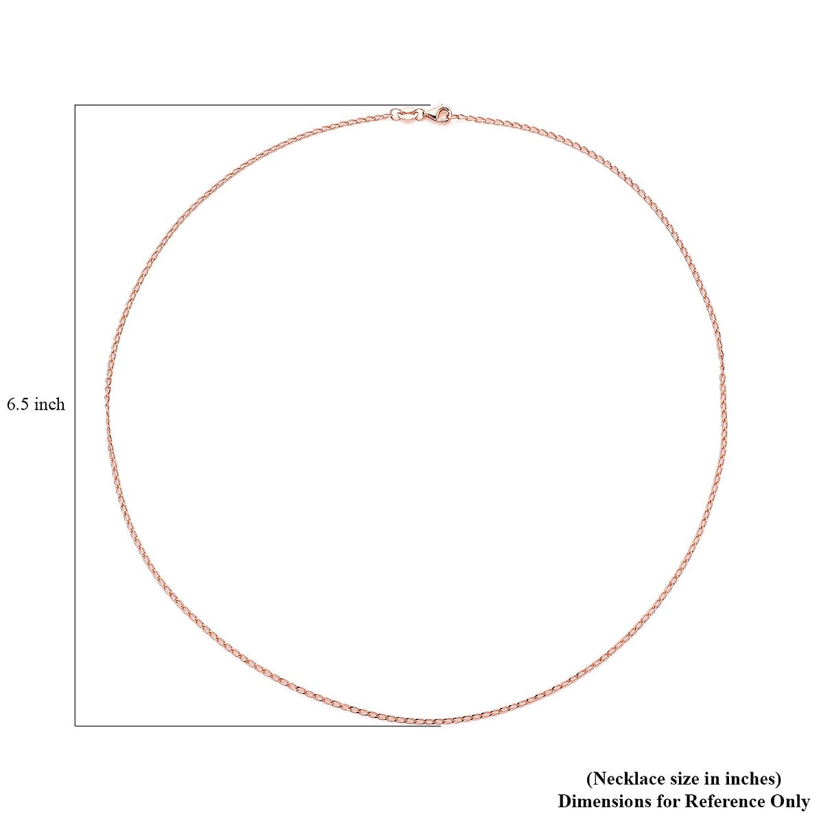 14K Rose Gold Over Sterling Silver Curb Chain with 8mm Lobster Lock 20 Inches 2.30 Grams image number 3