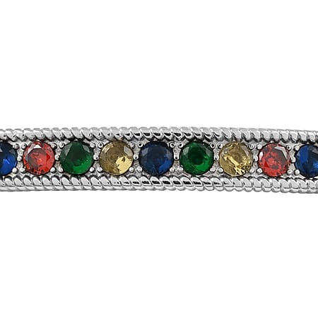 Multi Color Cubic Zirconia / 6 / Pure Stainless Steel - Product card gallery slide 3 (10176904790329)
