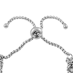 Multi Color Simulated Diamond Bolo Bracelet in Stainless Steel 9.00 ctw , Tarnish-Free, Waterproof, Sweat Proof Jewelry