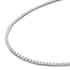 Moissanite Tennis Necklace in Rhodium Over Sterling Silver , Sterling Silver Necklace, Moissanite Necklace, Line Necklace 18 Inches 39.10 ctw image number 4