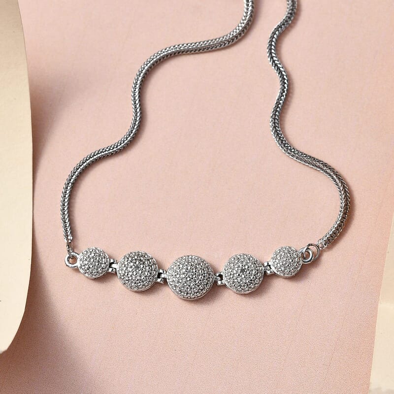 Karis Diamond Bolo Bracelet in Platinum Bond