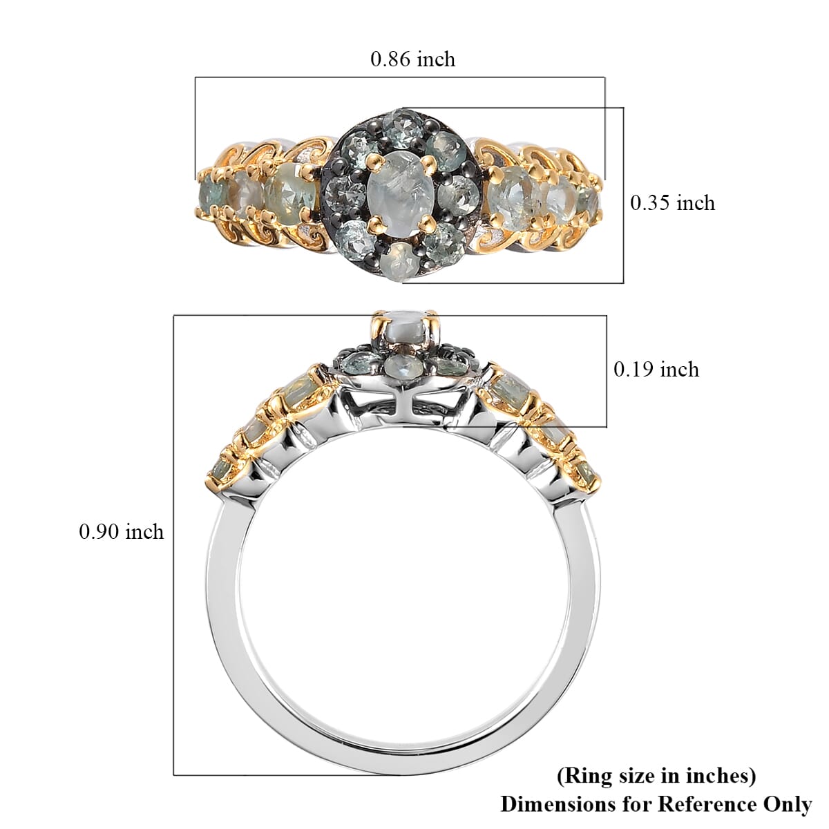 Narsipatnam Alexandrite Ring in Vermeil Yellow Gold and Platinum Over Sterling Silver (Size 6.0) 1.15 ctw image number 5