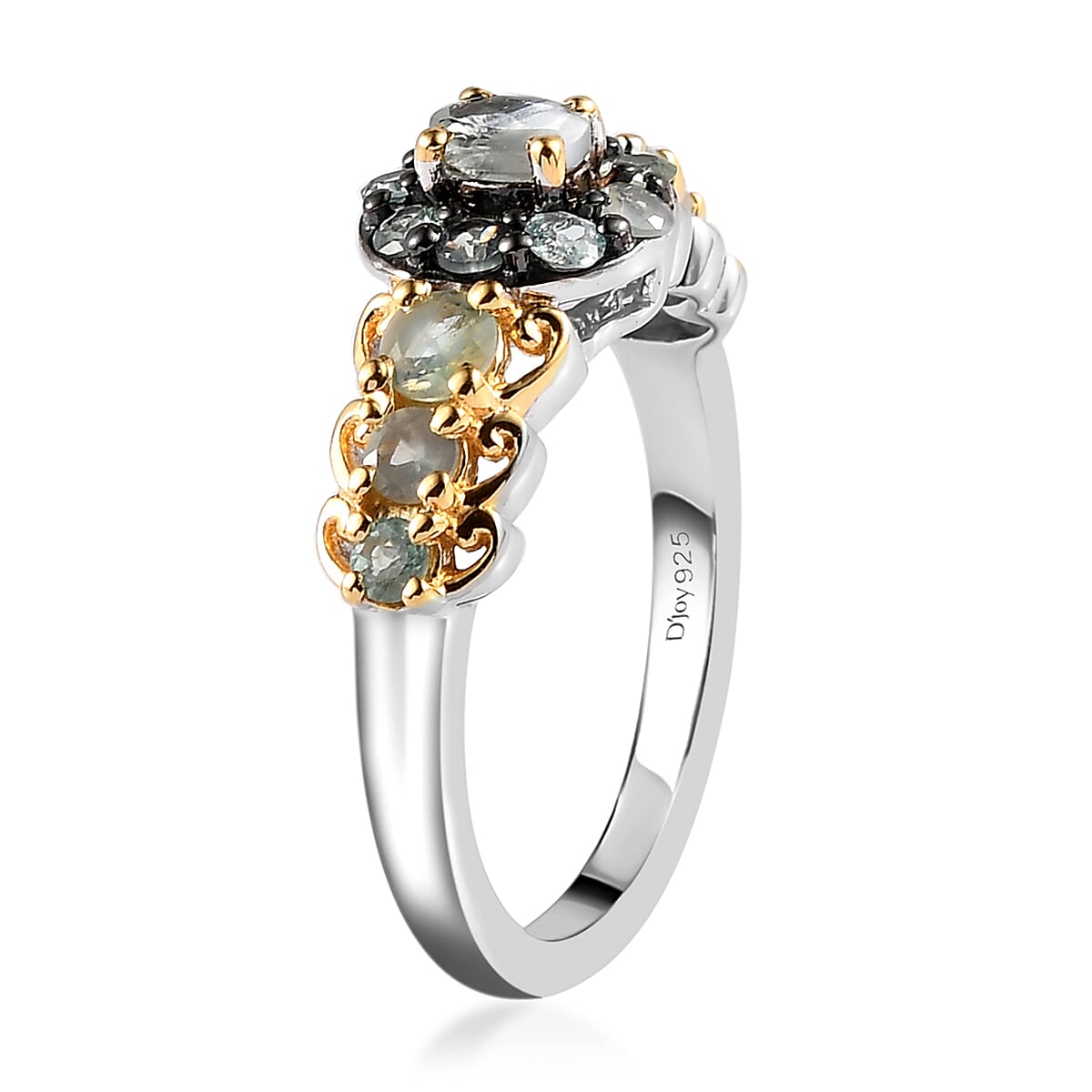 Narsipatnam Alexandrite Ring in Vermeil Yellow Gold and Platinum Over Sterling Silver (Size 7.0) 1.15 ctw image number 3