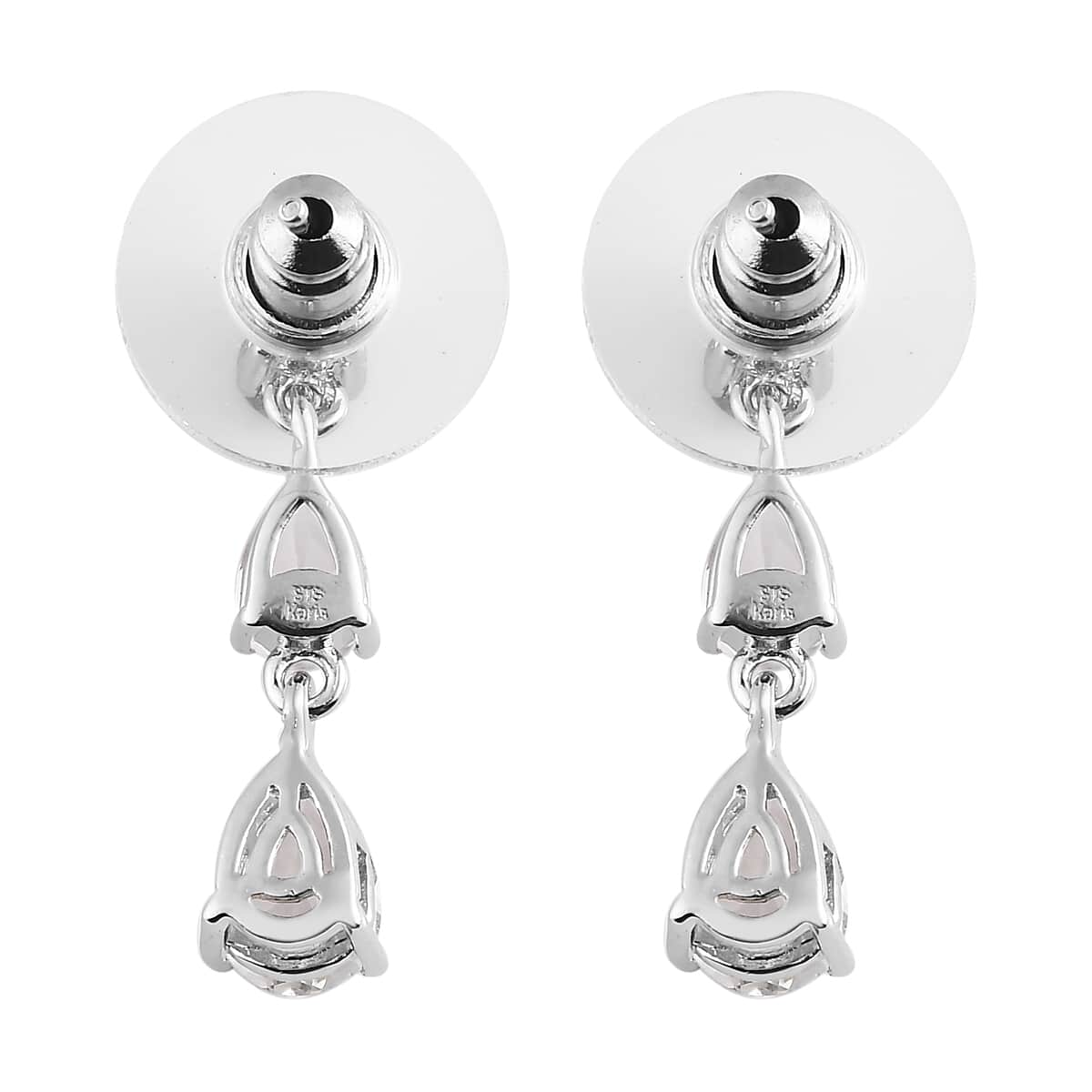 Karis Brazilian Petalite Dangling Earrings in Platinum Bond 2.10 ctw image number 3