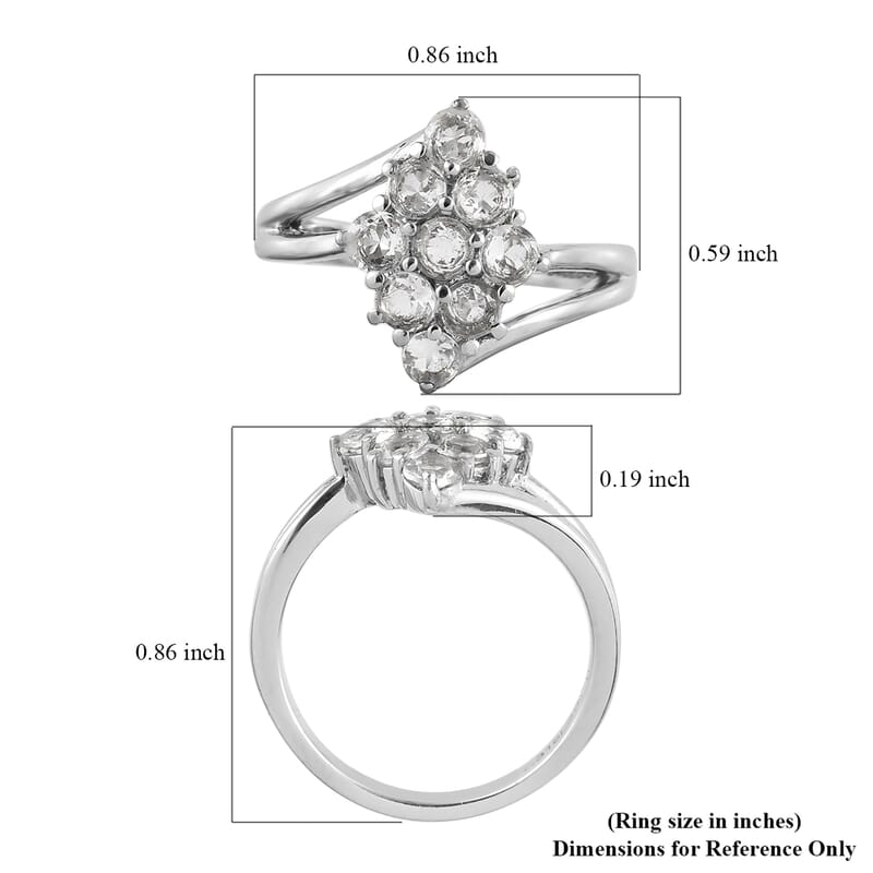 Brazilian Petalite Elongated Ring in Stainless Steel (Size 10.0) 0.85 ctw | Tarnish-Free, Waterproof, Sweat Proof Jewelry