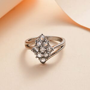 Brazilian Petalite Elongated Ring in Stainless Steel (Size 7.0) 0.85 ctw | Tarnish-Free, Waterproof, Sweat Proof Jewelry